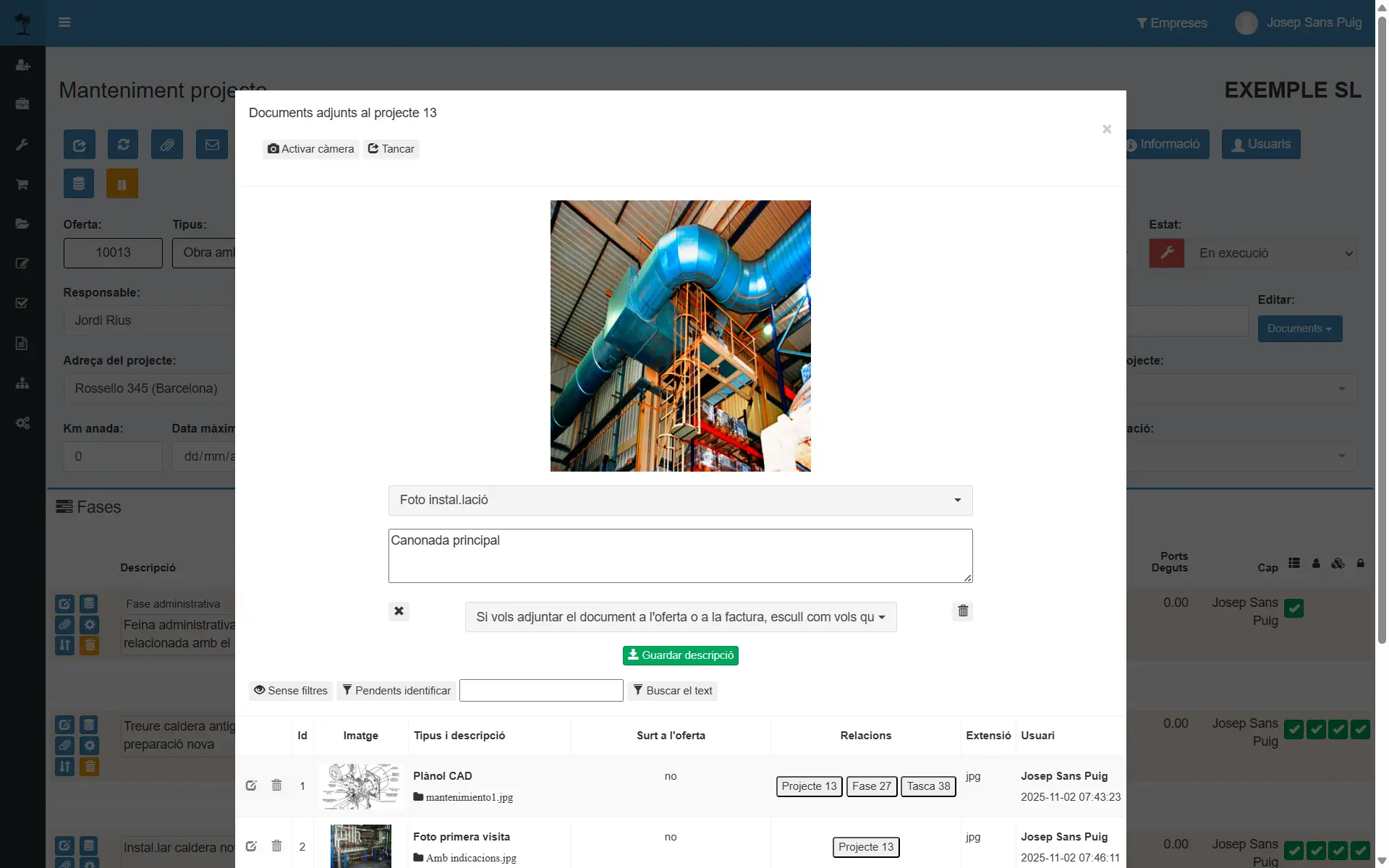 Captura: document adjunt