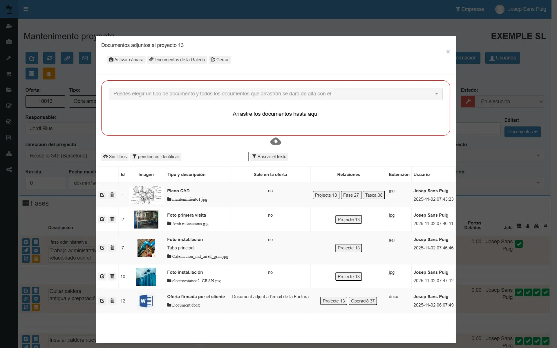 Captura: documento adjunto
